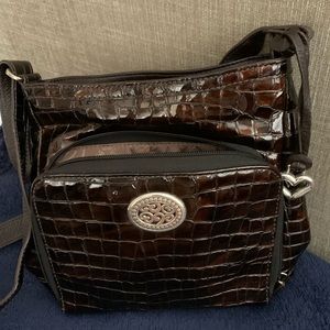Practically new Black Croco purse